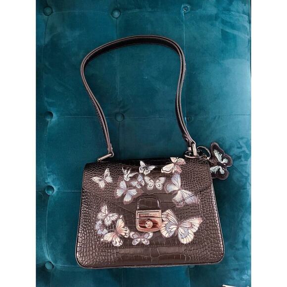 longchamp le pliage Heritage medium shoulder bag Butterfly design leather - Picture 7 of 12